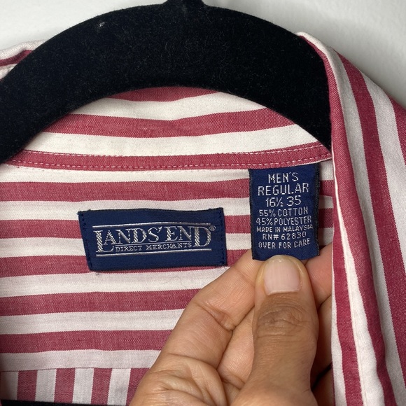 Red striped button down - Picture 9 of 10